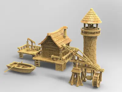 Old Harbour  3D print model