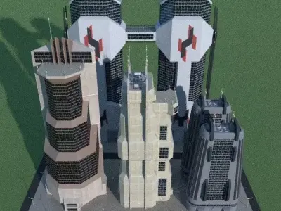 SpiderWare City Block 3D model purchase