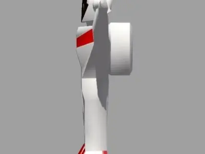Low Poly Astronaut Soldier Low-poly 3D model