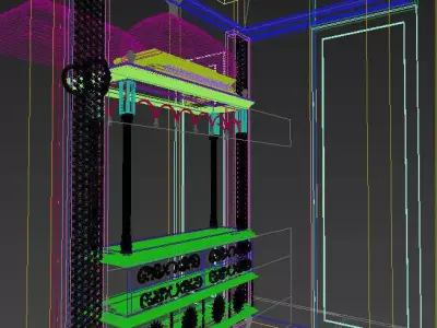 Indian Pooja Room 3D model