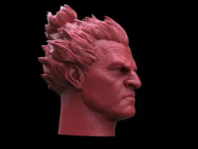 Akuma Head -Street Fighter 3D print model