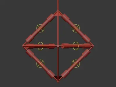 RH chandelier 3D model