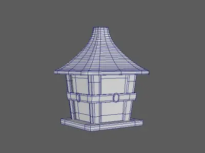 Old Street Light  Low-poly Low-poly 3D model