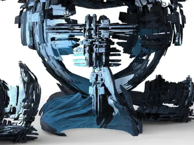 Ice Storm Planet Towers  3D model