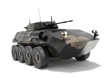 Low Poly ASLAV-25  Australian Light Armoured Vehicle LAV-25 Low-poly 3D model