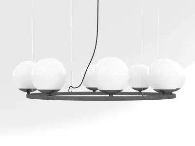 Circular Chandelier 003 3D model