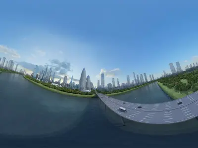 3D model Urban Architecture Block Landscape Animation 3D model