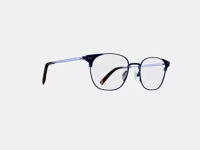 Heyward Eyeglasses in Brushed Navy 3D model