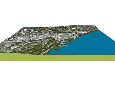 Downtown Portland Maine 3D model
