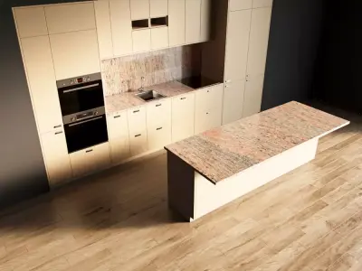 44-Kitchen8 matte 4 3D model