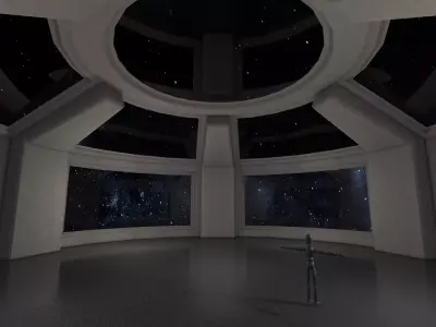 Sci Fi Room Low-poly 3D model