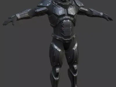 Astronaut Spacesuit 3D Model 3D model