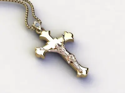 Jesus pendant cad 3D model