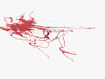 Swirly Blood Splatter Vol2 7 3D model