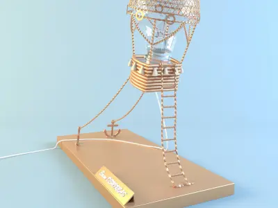 Desk Lamp 3D model