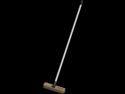 Brooms mops and window squeegees Push Broom Low-poly 3D model