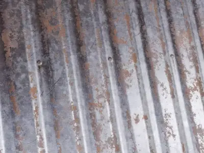 Extreme Galvanized Corrugated Metal PBR Seamless Texture