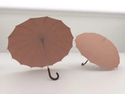10 Umbrellas package 3D model
