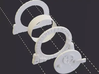 Hobbit Fantasy cat door 3D print model