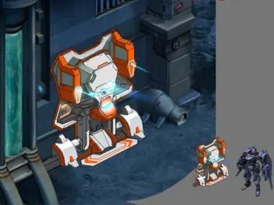 Wall Fortress - Laser Type 07 3D model