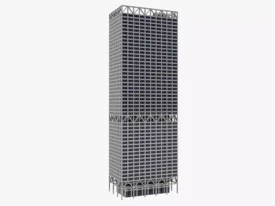 Buildings City 3 Low-poly 3D model