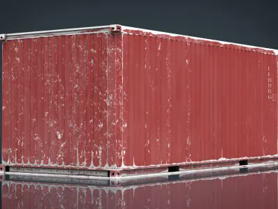 CONTAINER RED 3D model