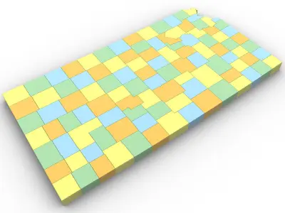 Kansas Political Map 3D model