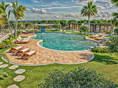 camping resort master plan conceptual design Low-poly 3D model