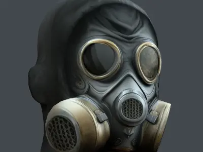 Helmet 3d model military combat Military Low-poly Low-poly 3D model