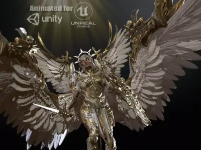 ArchAngel Low-poly 3D model