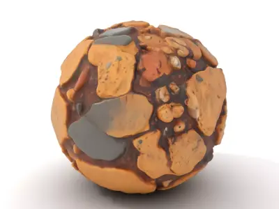 Rustic Stone Terrain model pack Low-poly 3D model