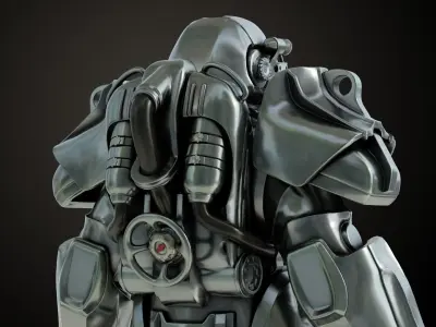Fallout T60 Brotherhood of Steel Custom 3D print model