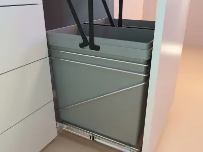 Furniture Fittings Mega Pack - Waste Bins 3D model