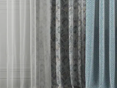 Curtain Set 28 3D model