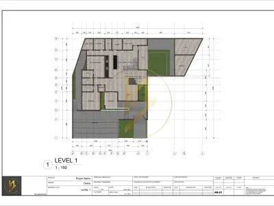 Revit Exterior Modern House Design Project file 01 3D model