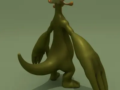 Cartoon Monster Camomile 3D model