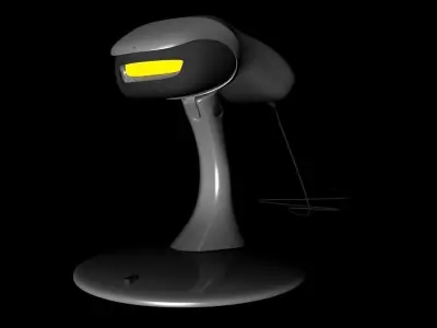 scanner electronic device with light Low-poly 3D model