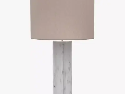 Currey And Company Mercurius Marble Table Lamp PBR 3D model
