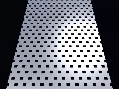 Perforated panel with 18 percent opening 25O139 3D model
