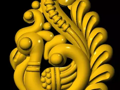 Tops earrings  3D print model