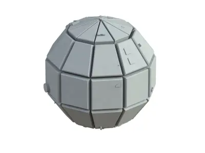 Sci Fi Object No 3462 Low Poly Low-poly 3D model