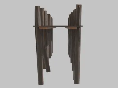 Partially broken pier Free 3D model