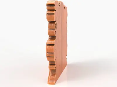 Grapevine Fairy Door Gnome Door Whimsical Vine Carving 3D print model