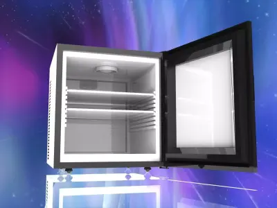fridge mini Low-poly 3D model