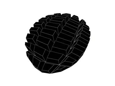 Mango V1 001 Low-poly 3D model