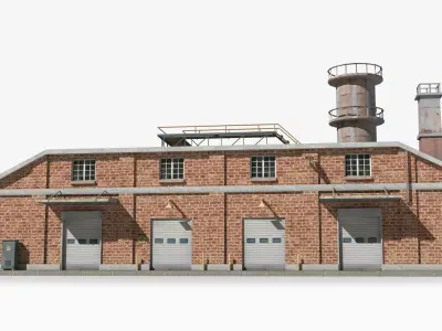 Factory xx13 Low-poly 3D model purchase