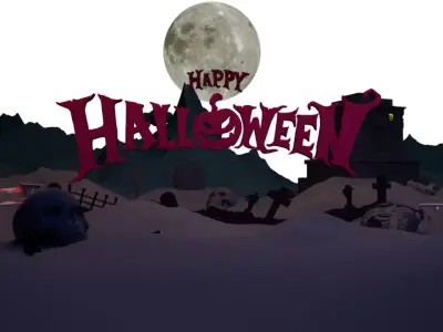 HALLOWEEN VALLEY Low-poly 3D model