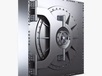 Bank Vault Door v 3 3D model