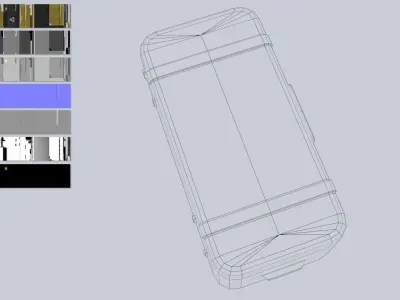 Scifi loot box Low-poly 3D model