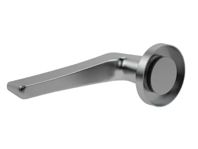 Zoo Hardware Satin Stainless Steel Door Handle 3D model